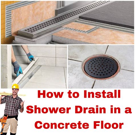 How to Install a Shower Drain in a Concrete Floor | A Step-by-Step ...