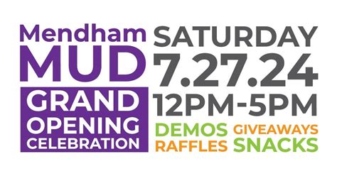 Mud Comes to Mendham! - a Grand Opening Celebration!, 3 E Main St ...
