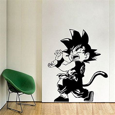 CVANU Dragon Ball Z Goku Vinyl Wall Art Decal (Black) WD-0767, Pack of ...