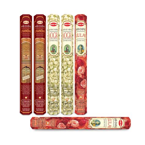 HEM Precious Incense Sticks 3 in 1 Combo pack of 6 – HEM Fragrances