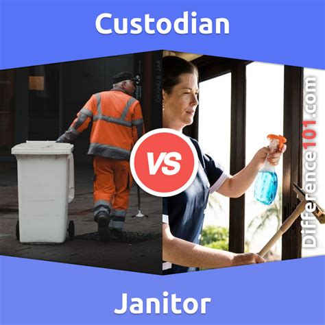 Custodian vs. Janitor: 5 Key Differences, Pros & Cons, Similarities | Difference 101