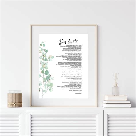 Spanish desiderata poem desiderata poem by max ehrmann spanish ...