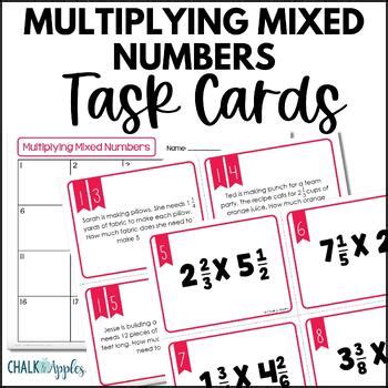 Math Multiplying Mixed Numbers with Models 5th Grade 的图像结果