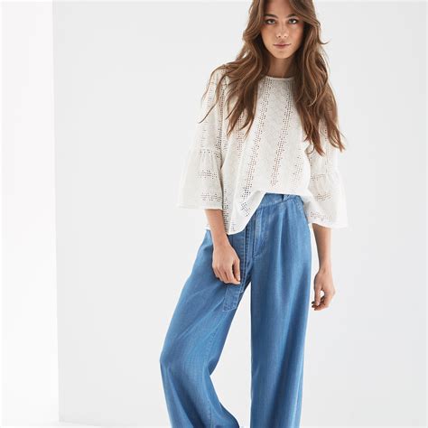 Women's English Embroidery Blouse – Sacoor Brothers Singapore