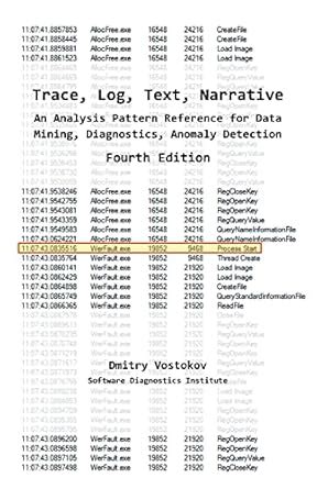 Buy Trace, Log, Text, Narrative: An Analysis Pattern Reference for Data ...