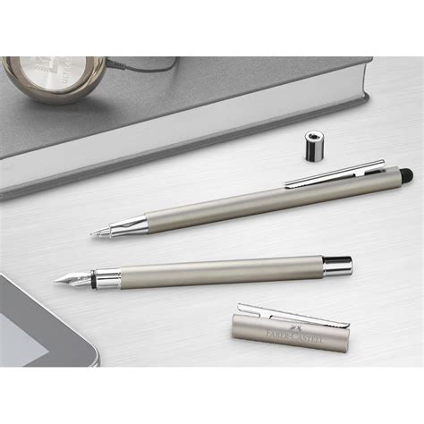 Faber-Castell Neo Slim Matt Stainless Steel Fountain Pen | Germany ...