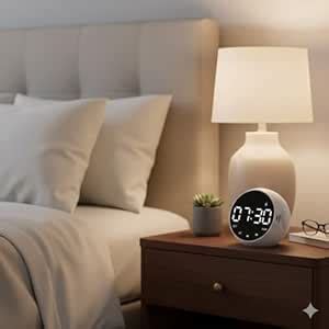Buy IMNISHNAY Digital Alarm Clock with LED Display | Snooze Function ...