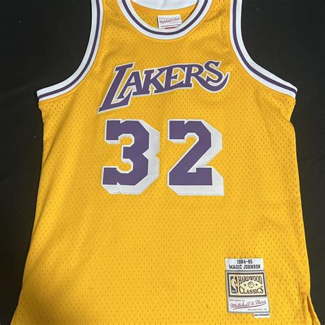 NBA hardwood magic Johnson jersey $50 OBO - Depop