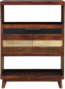 royalwood 2 Shelves 1 Drawer Solid Wood Semi-Open Book Shelf Price in ...