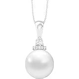 Clara 92.5 Sterling Silver Real Pearl Pendant with Chain | Gift for ...