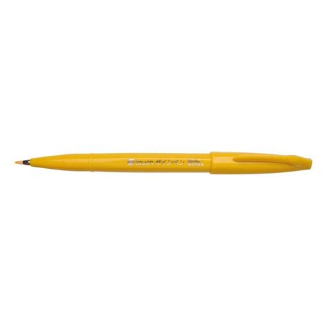 Pentel Sign Pen Touch - Fude Brush Tip - Yellow |Art Lounge