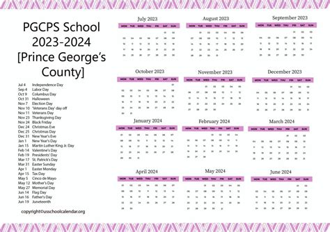 Prince George County Va Public Schools Calendar - US School Calendar