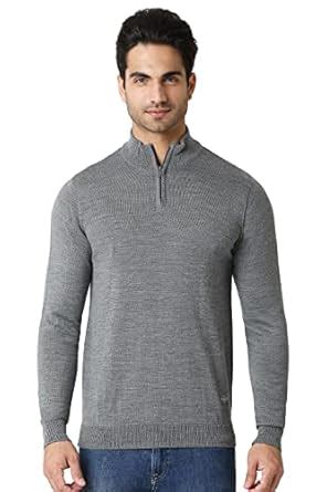 Van Heusen Athleisure Men Sweater - Merino Wool Acrylic Blend - High ...
