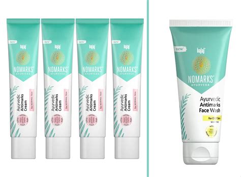 Buy Bajaj Nomarks Ayurvedic Antimarks Cream for Normal Skin (25g x 4 ...