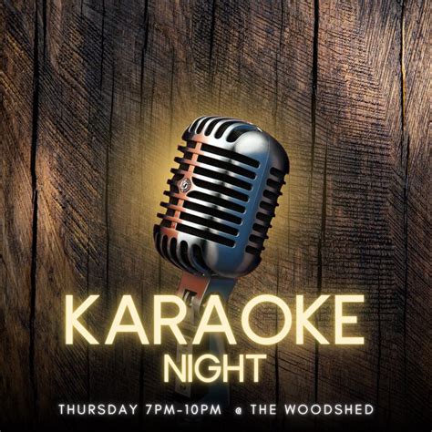 Karaoke Night - The Woodshed at Kennebec Cabin Company