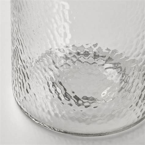 KONSTFULL vase, clear glass/patterned, 26 cm (10 ¼") - IKEA