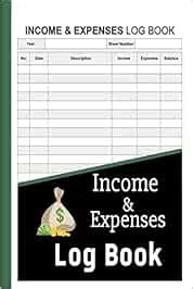 Income & Expenses Log Book: Daily Income Expense Tracking Log Book for ...