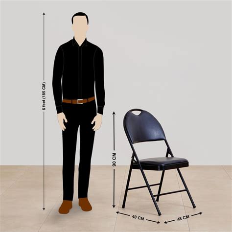 Buy (Refurbished) Lex Metal Folding Chair - Black from Home Centre at ...