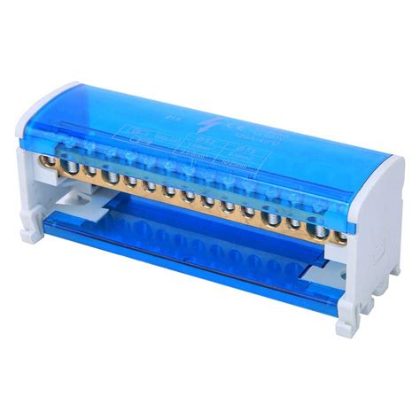 215 Box Junction Power Distribution Terminal Block, Din Rail 2-Levels ...