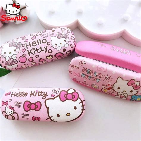 Sanrio Sanrio Hello Kitty Japanese Cartoon Myopia Glasses Storage Box ...