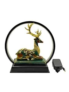 Buy Orna Dwell Radiant Deer Glow Multicolor Contemporary Matte Figurine ...