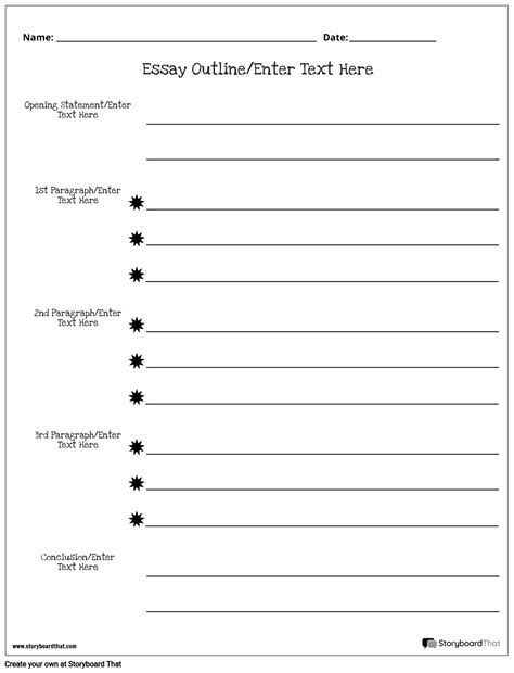 Image result for Printable Essay Outline Worksheet