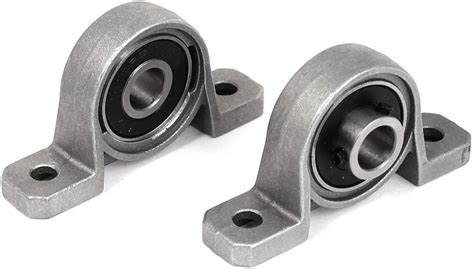 2Pcs P000 10mm Self Aligning Flange Pillow Block Ball Bearing For 3D ...