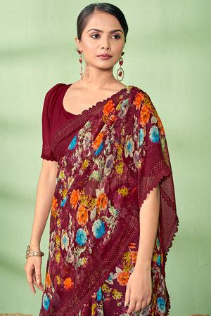 Georgette Sarees - Shop Georgette Sari Online at Best Prices in India ...