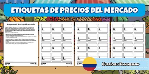 Etiquetas de Precios para Mercado Infantil - Twinkl Colombia