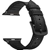 Fullmosa Leather Band Compatible with Apple Watch 49mm 45mm 44mm 42mm ...