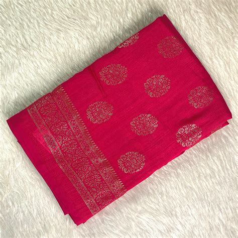 Kashmiri Silk with Floral Design Dark Pink (Dress Code) – Calicut Textiles