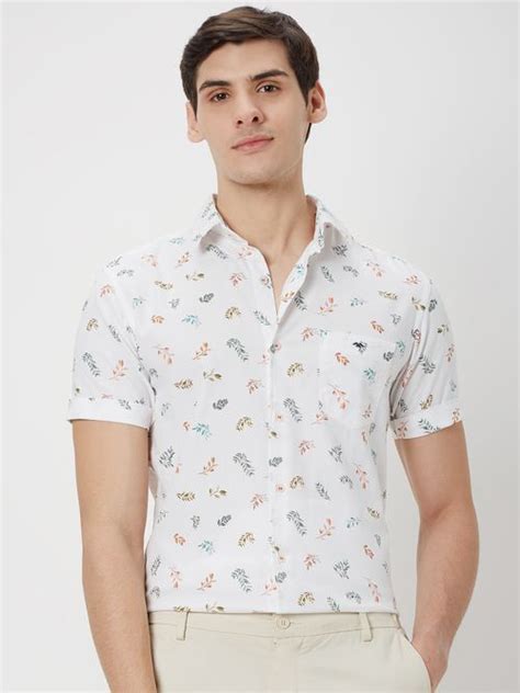 Buy Blue Tropic Of Mufti Print Slim Fit Casual Shirt Online at Muftijeans