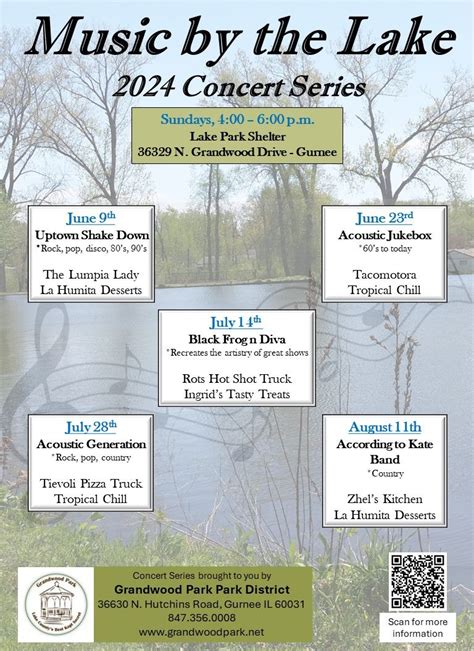 Music by the Lake / Grandwood Park Park District, 36329 N Grandwood Dr ...