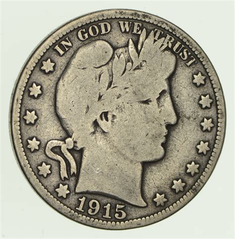 1915 Barber Half Dollar - Circulated | Property Room