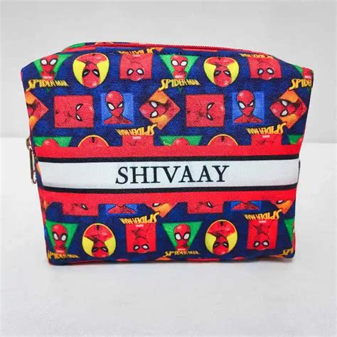 Personalized Cartoon Printed Kids Box Pouch