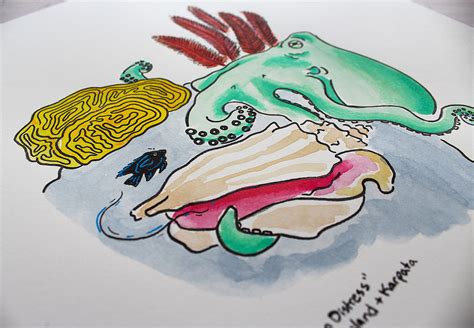 Damselfish in Distress - Lindsay Cordero Art