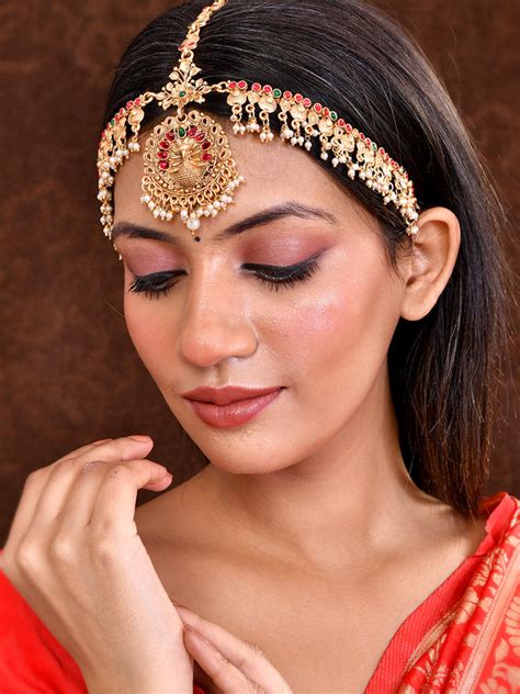 Buy Tranding South Indian Temple Mangtika Matha Patti for Women Online ...