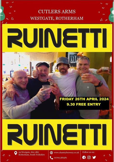 RUINETTI- Indie covers , 29 Westgate, Rotherham, 26 April 2024 | AllEvents