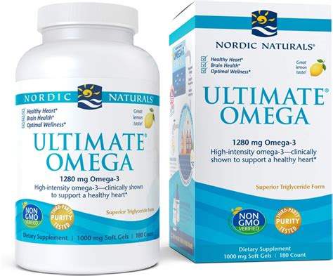Buy Nordic Naturals Ultimate Omega, Lemon Flavor - 1280 mg Omega-3-180 ...