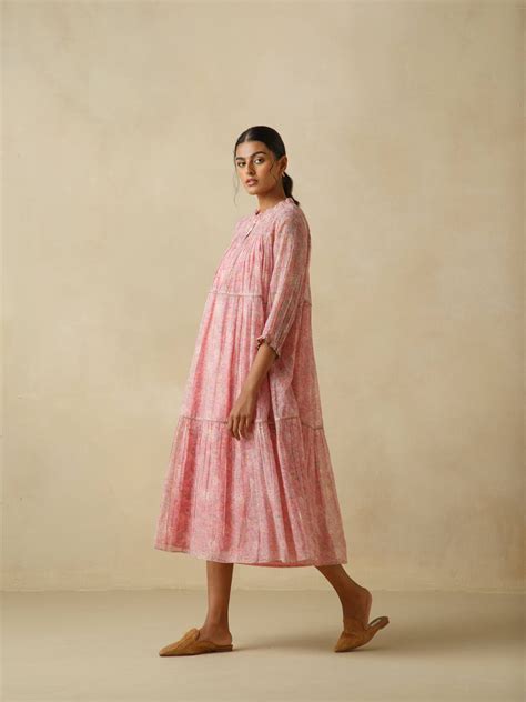 Loganberry Midi Dress: Shop Hand Block Printed Dresses