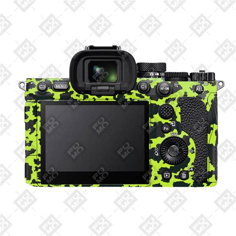 Neon Green Splatter Sony A7RV Camera Skins