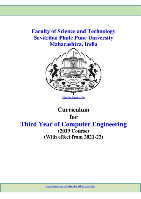 TE Computer 2019 Course Complete Syllabus - Computer Engineering - SPPU ...
