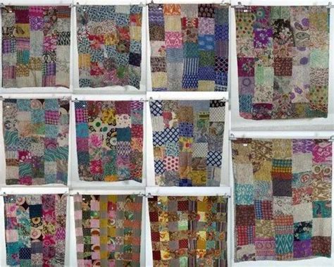 Vintage Kantha Quilt - Stone Wash Patch Kantha Exporter from Jaipur