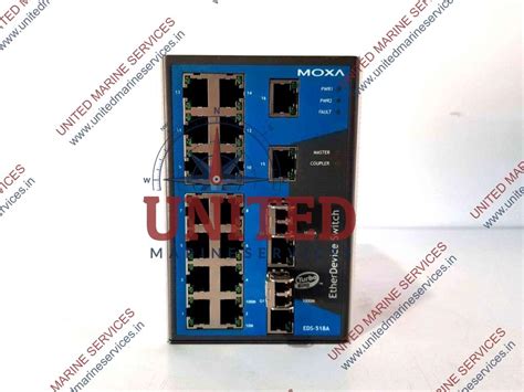 MOXA ETHERDEVICE SWITCH EDS-518A REV 1.1 1201005180000 | United Marine ...