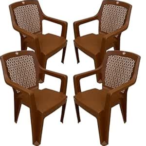 SkyGlamour Cello Sonet Plastic Chair | Plastic Chair for Garden, Home ...