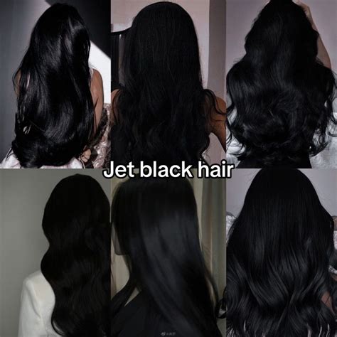 Jet Black Hair Color | Frisyrer, Vackert hår, Fina frisyrer