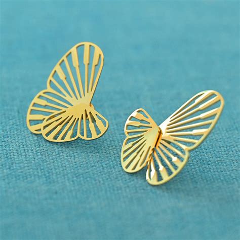 Buy Butterfly Wing Stud Earrings online- Palmonas – PALMONAS