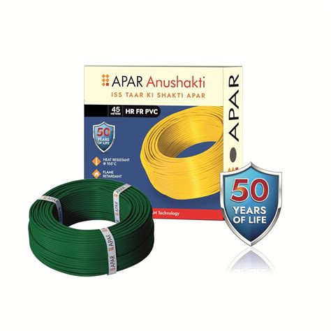 APAR ANUSHAKTHI 1.0Sq mm 45m HEAT RESISTANT(@ 105*C) FLAME RETARDANT ...