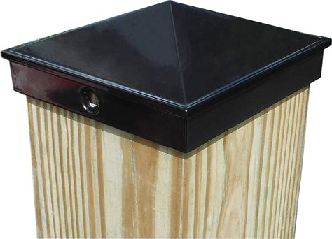 WeatherPRO 4x4 Post Cap Black (Fits 3.5” x 3.5” Wood Post), Gloss ...