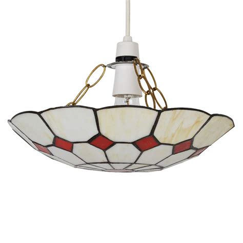 Buy Tiffany Red Cortez Jewel Pendant Ceiling Light Shade Online at ...